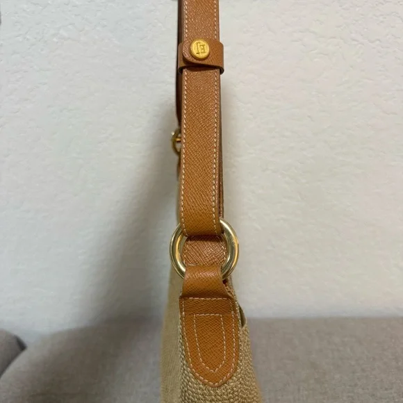 Eric Javits Woven Leather Straps Summer Shoulder  Bag - Picture 9 of 13